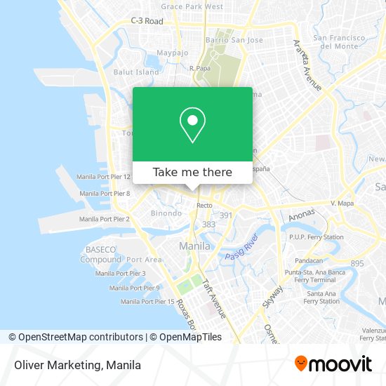 Oliver Marketing map