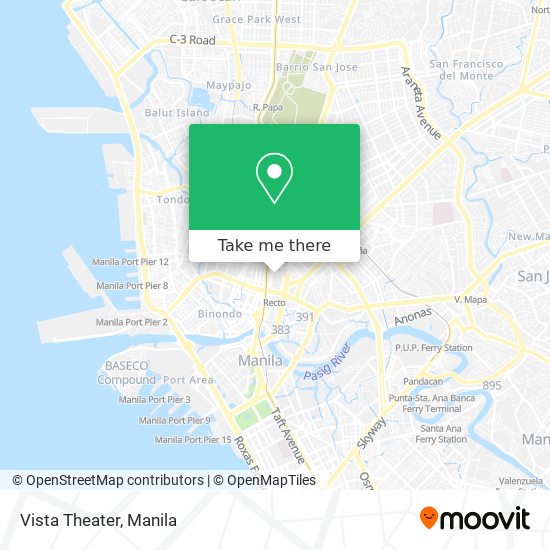 Vista Theater map