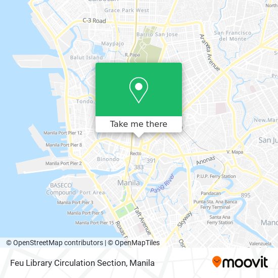 Feu Library Circulation Section map