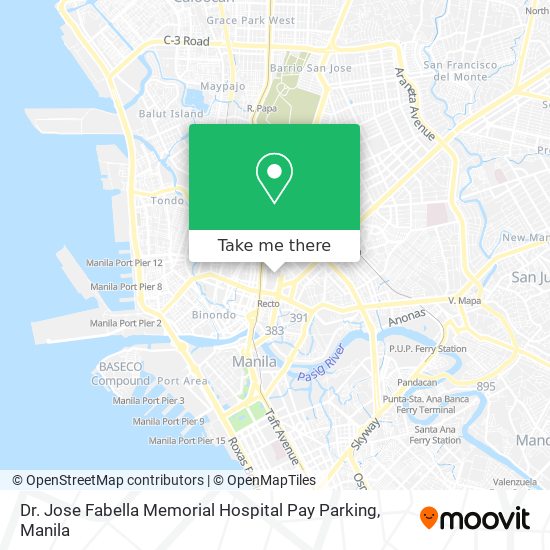 Dr. Jose Fabella Memorial Hospital Pay Parking map