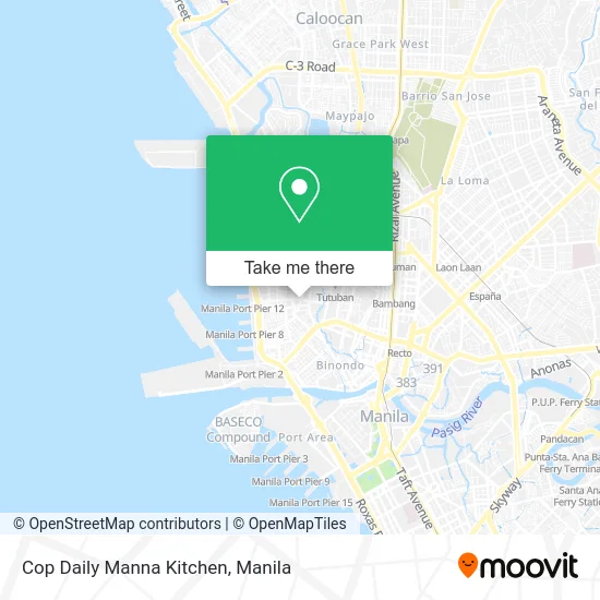 Cop Daily Manna Kitchen map