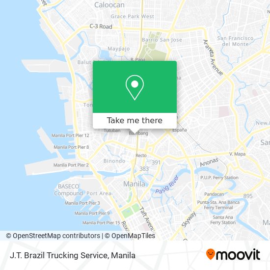 J.T. Brazil Trucking Service map