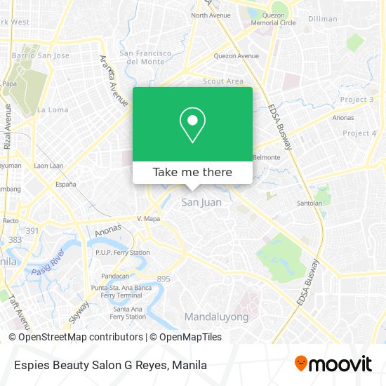 Espies Beauty Salon G Reyes map