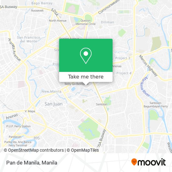 Pan de Manila map