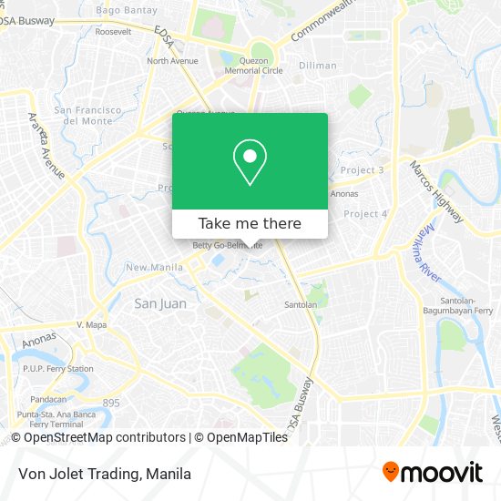 Von Jolet Trading map