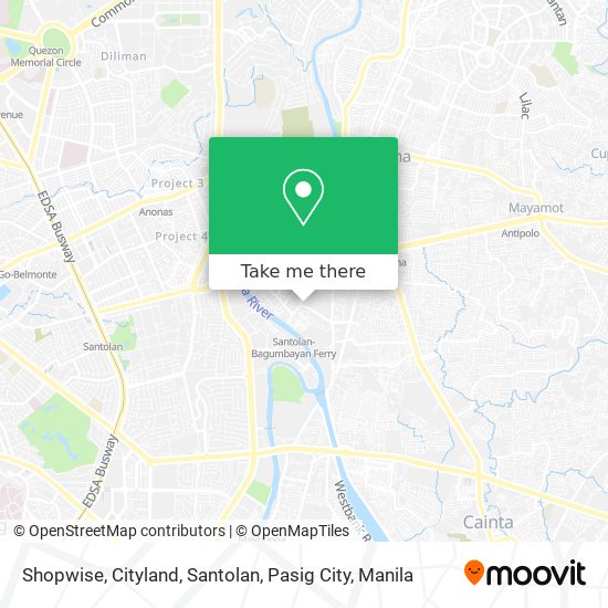 Shopwise, Cityland, Santolan, Pasig City map