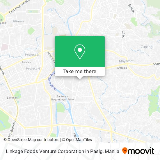 Linkage Foods Venture Corporation in Pasig map