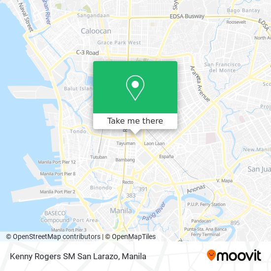 Kenny Rogers SM San Larazo map