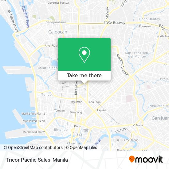 Tricor Pacific Sales map