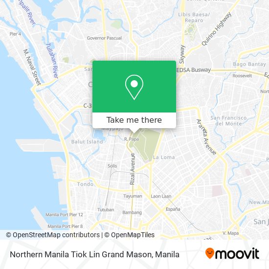 Northern Manila Tiok Lin Grand Mason map