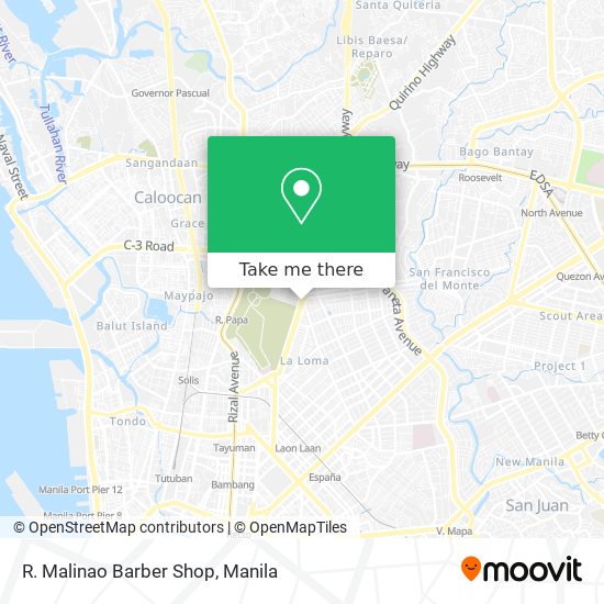 R. Malinao Barber Shop map