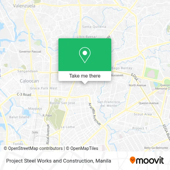 Project Steel Works and Construction map