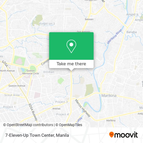 7-Eleven-Up Town Center map