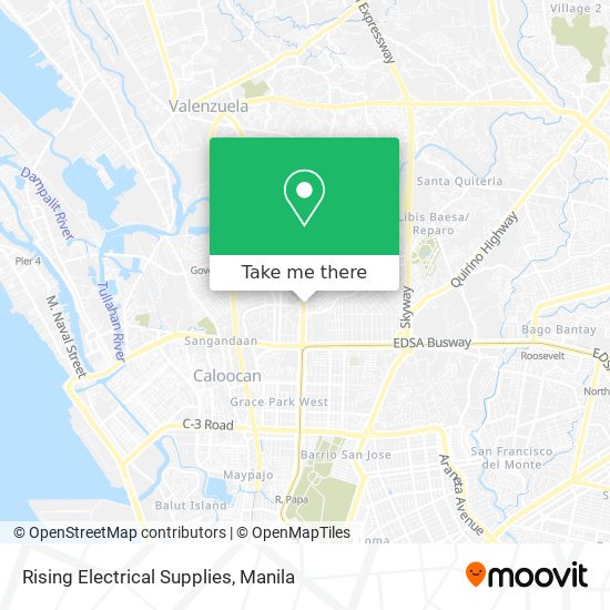 Rising Electrical Supplies map