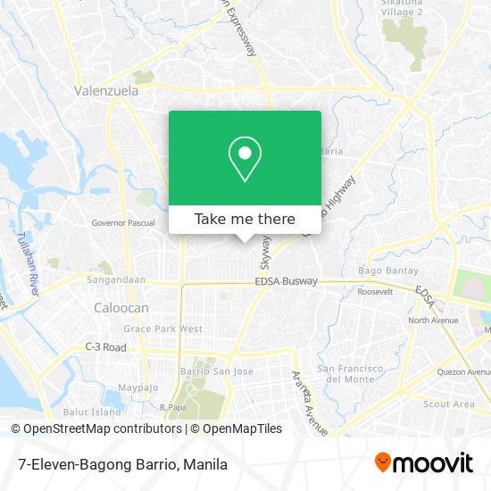 7-Eleven-Bagong Barrio map