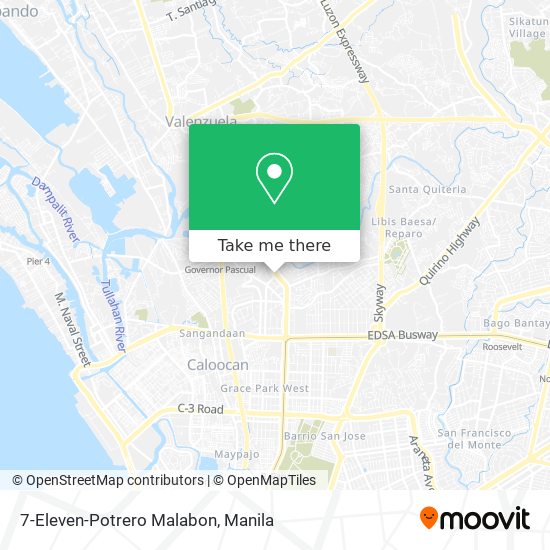 7-Eleven-Potrero Malabon map