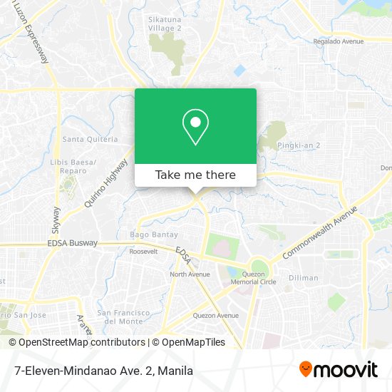 7-Eleven-Mindanao Ave. 2 map