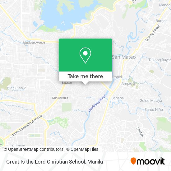 Great Is the Lord Christian School map