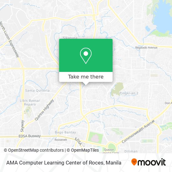 AMA Computer Learning Center of Roces map
