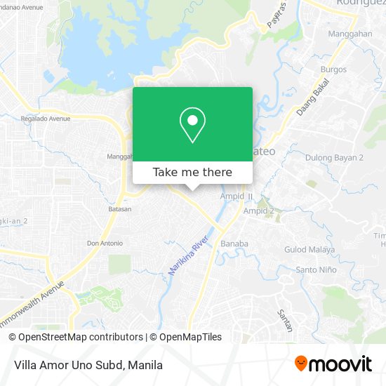Villa Amor Uno Subd map