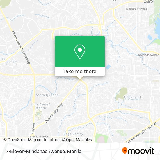 7-Eleven-Mindanao Avenue map