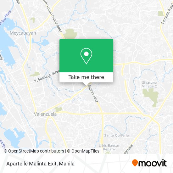 Apartelle Malinta Exit map