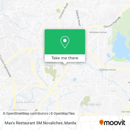 Max's Restaurant SM Novaliches map