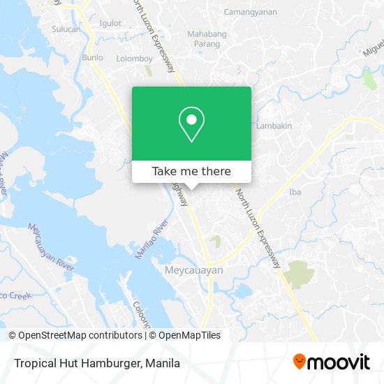 Tropical Hut Hamburger map