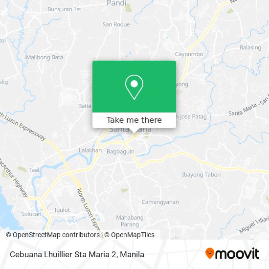 Cebuana Lhuillier Sta Maria 2 map
