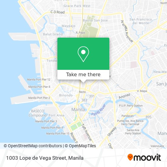 1003 Lope de Vega Street map