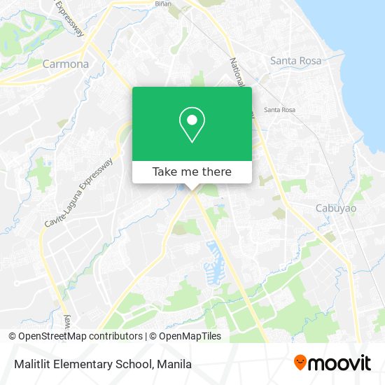Malitlit Elementary School map
