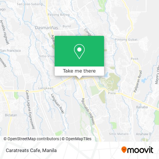 Caratreats Cafe map