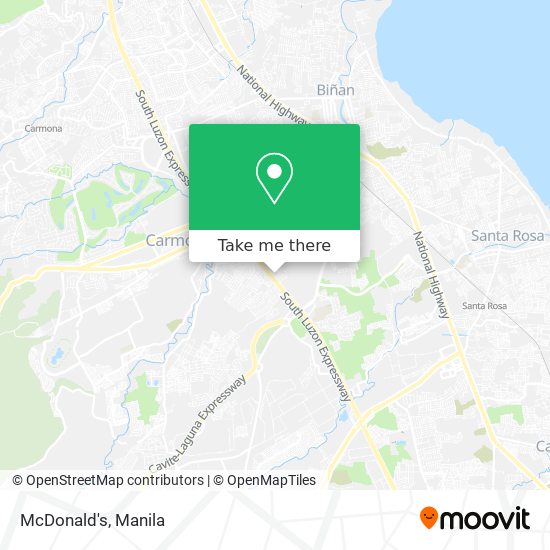 McDonald's map