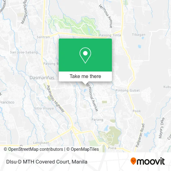 Dlsu-D MTH Covered Court map