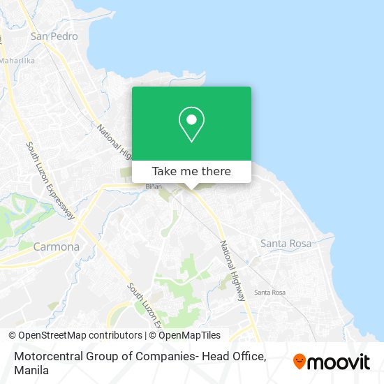 Motorcentral Group of Companies- Head Office map