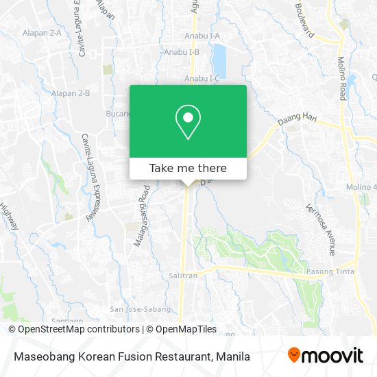 Maseobang Korean Fusion Restaurant map