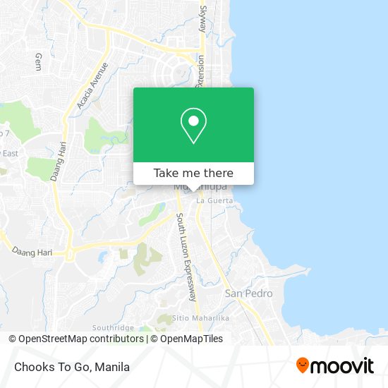 Chooks To Go map