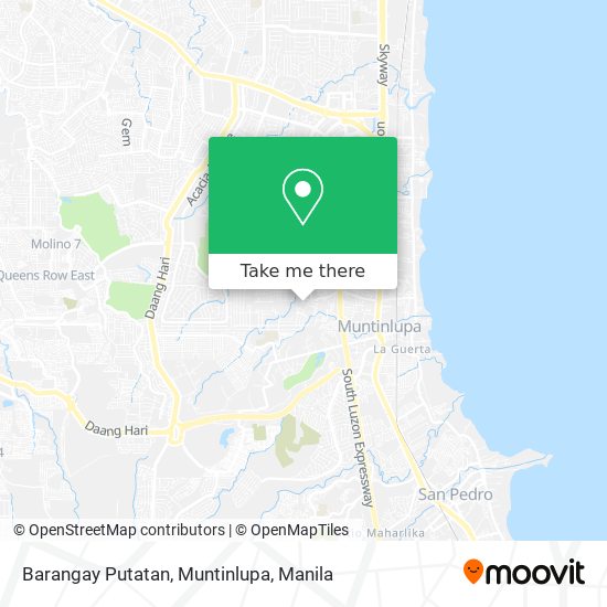 Barangay Putatan, Muntinlupa map