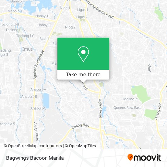 Bagwings Bacoor map