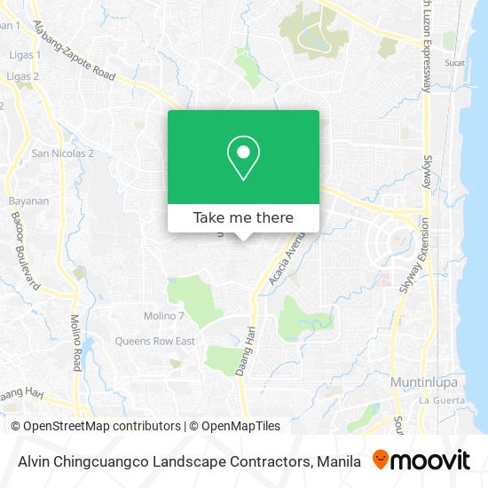 Alvin Chingcuangco Landscape Contractors map