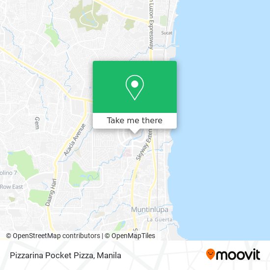 Pizzarina Pocket Pizza map