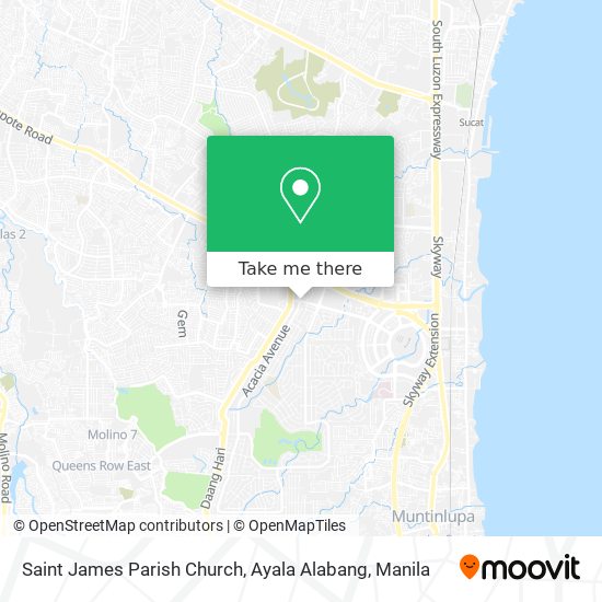 Saint James Parish Church, Ayala Alabang map