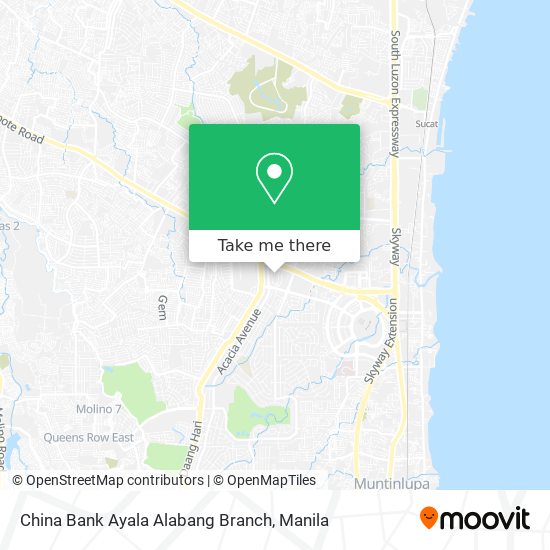 China Bank Ayala Alabang Branch map