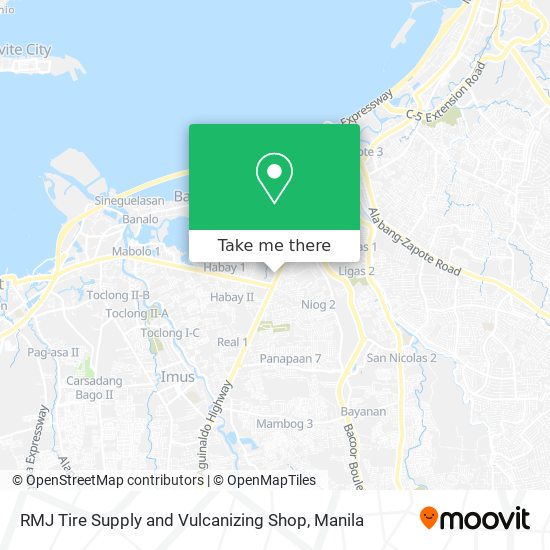 RMJ Tire Supply and Vulcanizing Shop map