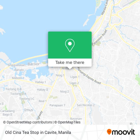 Old Cina Tea Stop in Cavite map