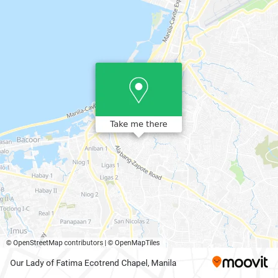 Our Lady of Fatima Ecotrend Chapel map