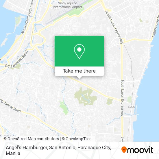 Angel's Hamburger, San Antonio, Paranaque City map