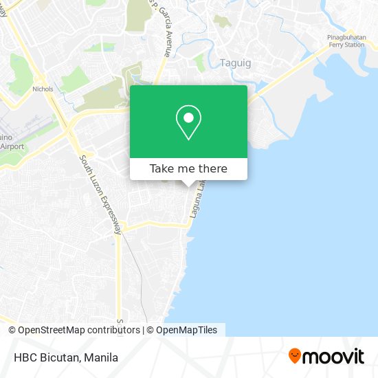 HBC Bicutan map