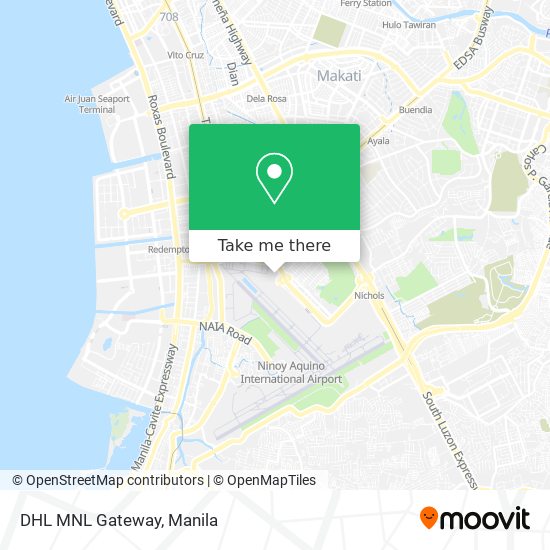 DHL MNL Gateway map