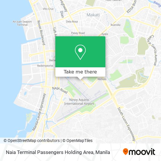Naia Terminal Passengers Holding Area map